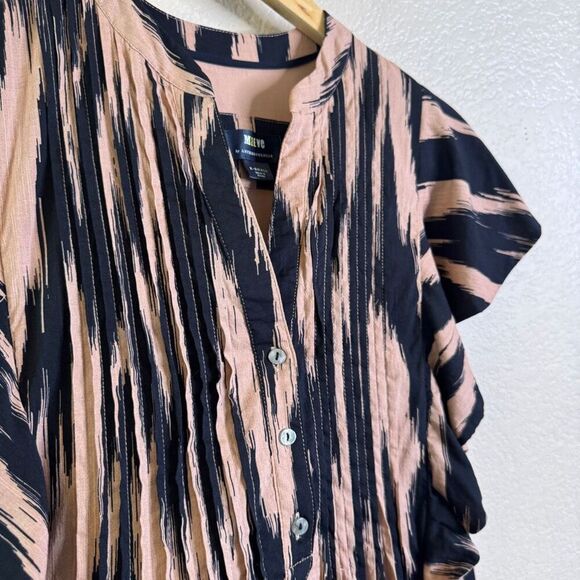 Anthropologie Maeve The Cassandra Maxi Dress Ikat Flutter Sleeve Ruffles Size XS - Picture 5 of 16